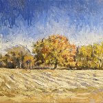 Michael Doyle, The Old Oak, 2018, Oil on Masonite, 8 5/8 x 7 1/2 inches