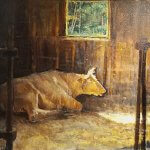 Michael Doyle, Waiting on a Miracle, 2018, Oil on canvas, 48 x 30 inches