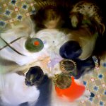 Sarah McRae Morton, The Flying Fox Trade, 2018, Oil on linen, 33 x 33 inches