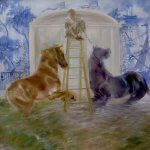 Sarah McRae Morton, The Silent Spring and Loudest Fall, 2017, Oil on canvas, 24 x 24 inches