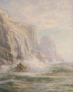 William Trost Richards (1833-1905), Cornish Coast, 1894, Watercolor on paper, 26 1/4 x 21 1/4 inches