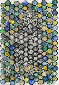 Holly Trostle Brigham, John Window, 2018, Watercolor, 37 x 25 inches