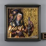 Holly Trostle Brigham, Santa Caterina's Trinity, 2013, Watercolor, 29 1/2 x 29 1/2 inches