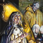 Holly Trostle Brigham, Sorella Plautilla Nelli's Lamentation, 2012, Watercolor, 29 1/2 x 29 1/2 inches