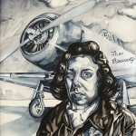 Holly Trostle Brigham, WASP Bea I Wolf, 2011, Watercolor, 26 x 26 inches