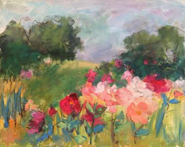 Mary Page Evans, Montserrat Orange, 2015, Oil on canvas, 24 x 30 inches