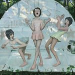 Shawn Fields, Three Graces, Oil on board, 43 x 43 inches