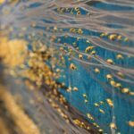 Theo Platt, Shallow Swell (detail), 2022, Oil on canvas, 64 x 38 inches