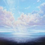 Victoria Adams, Beam, 2020, Oil on linen panel, 8 x 8 inches