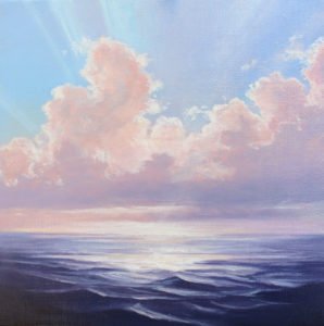 Victoria Adams, Becoming, 2020, Oil on linen panel, 8 x 8 inches