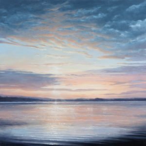 Victoria Adams, Harbor, 2019, Oil on linen, 24 x 24 inches