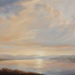 Victoria Adams, Lost River Plain, 2019, Oil on linen, 12 x 36 inches