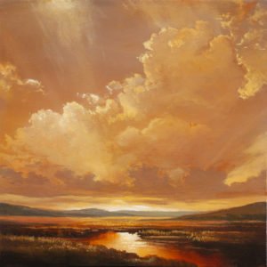 Victoria Adams, Overhead, 2019, Oil on linen panel, 8 x 8 inches