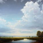 Victoria Adams, Weathering, 2021, Oil on linen, 30 x 30 inches