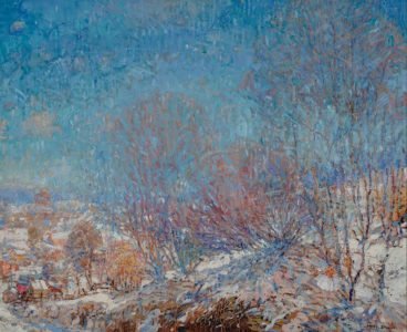 Mark Dance, Pennsylvania Rural Route, 2019, Oil on canvas, 24 x 29 inches