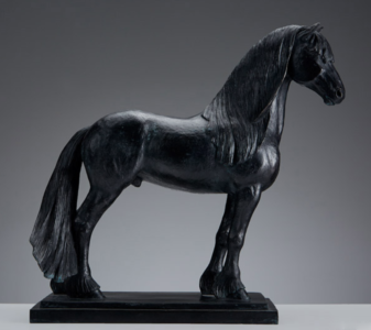 Andy Scott, Friesian Horse, Bronze, 17 ½ x 17 x 8 inches