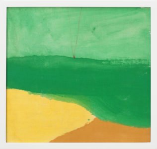 Helen Frankenthaler, Untitled, 1973, Oil on linen-covered book, 11 x 11 ⅜ x 1 ¾ inches