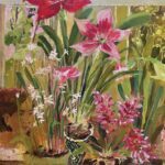 Elizabeth Endres, Bulbs in Bloom, 2022, Oil on canvas, 20 x 24 inches