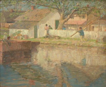 Rae Sloan Bredin, Little White House, c. 1915, Oil on canvas, 25 x 30 inches