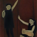 Will Barnet, The Swing, 1963, Oil on canvas, 45 ⅜ x 25 ¾ inches