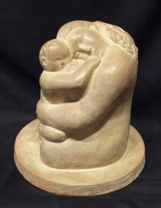 William Zorach, Devotion (Mother and Child), Terracotta, 7 ¼ x 6 x 6 inches