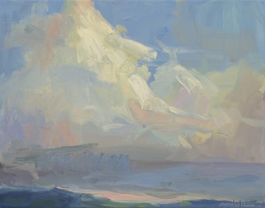 Christine Lafuente, Big Cloud, 2020, Oil on canvas, 11 x 14 inches