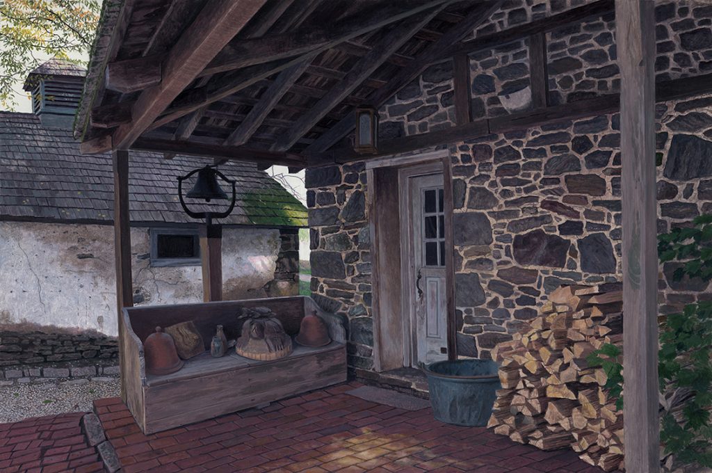 Timothy Barr, Frolic's Porch, Oil on panel, 16 x 24 inches