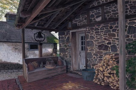 Timothy Barr, Frolic's Porch, Oil on panel, 16 x 24 inches