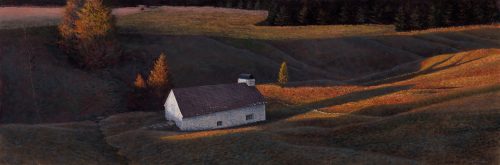Timothy Barr, Indian Summer, Oil on panel, 12 x 36 inches