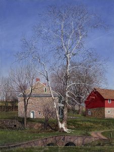 Timothy Barr, Limekiln, Oil on panel, 24 x 18 inches