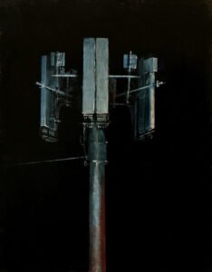 Francis DiFronzo, The Sentinel, 2020, Oil over watercolor and gouache on panel, 11 x 14 inches