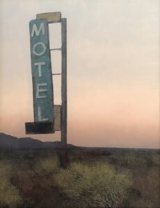 Francis Di Fronzo, Us Alone (Part 5), 2020, Oil over watercolor and gouache on panel, 18 x 14 inches