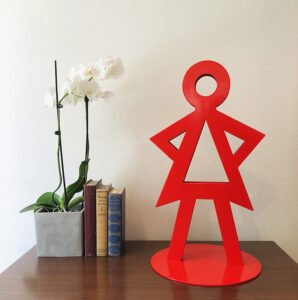 Vicki Vinton, Stand With Presence (tabletop), 2019, Steel, 24 x 13 ½ x 1 ¾ inches