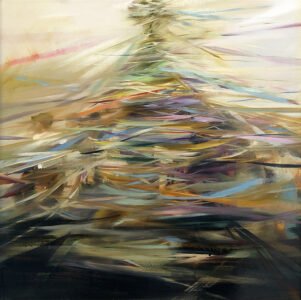 Sarah McRae Morton, Homer, 2020, Oil on board, 16 x 16 inches