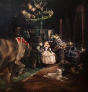 Sarah McRae Morton, In Waiting, 2008-2020, Oil on canvas, 50 x 48 inches