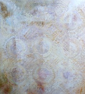 Sarah McRae Morton; The Maker, by Day; 2020; Oil on linen; 54 x 48 inches