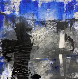 Vicki Vinton, In the Balance, 2020, Mixed media on canvas, 24 x 24 inches