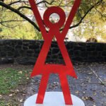 Vicki Vinton, Joy, 2020, Steel, 83 x 36 ½ x 4 ¼ inches