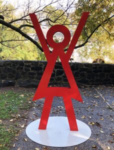 Vicki Vinton, Joy, 2020, Steel, 83 x 36 ½ x 4 ¼ inches