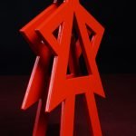 Vicki Vinton, Stand With Presence, 2019, Steel, 8 x 4 ½ x 1 ½ inches