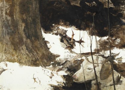 Andrew Wyeth (1917-2009), Nell, 1976, Watercolor on paper, 20 ⅞ x 29 ½ inches