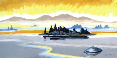 Philip Koch, Awakening (SOLD), 2020, Oil on panel, 12 x 24 inches