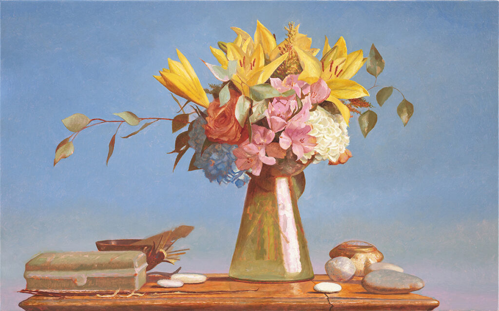 Bo Bartlett, A Love Song for the Fallen (SOLD), 2020, Oil on panel, 21 ¾ x 35 inches