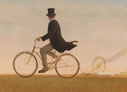 Bo Bartlett, Fairground, 2020, Oil on panel, 48 x 66 inches