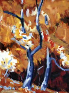 Philip Koch, Edge of the Forest, 2020, Oil on panel, 12 x 9 inches