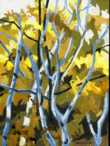 Philip Koch, Forest Canopy, 2020, Oil on panel, 16 x 12 inches