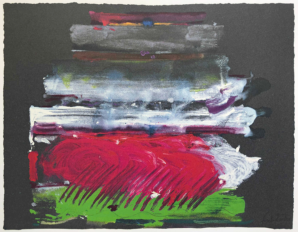 Helen Frankenthaler, Untitled, 1989, Acrylic on paper, 20 x 25 ¾ inches, On loan from Private Collection