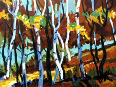 Philip Koch, Light in the Forest (SOLD), 2020, Oil on panel, 18 x 24 inches