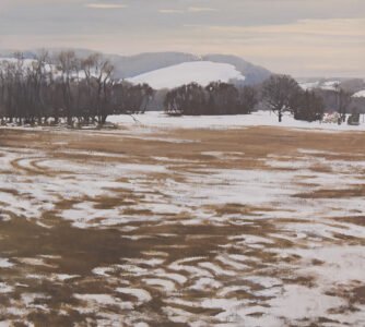 Michael Allen, Dormant, 2021, Oil on linen, 36 x 40 ¼ inches