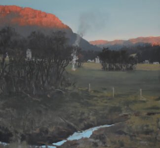 Michael Allen, Meandering (SOLD), 2021, Oil on linen, 22 ¼ x 24 inches